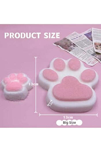 Bebiland 13cm ×13cm Big Cat Paw Squishy Squeeze Toy, Large Size Squishies Pinch Family Squishy