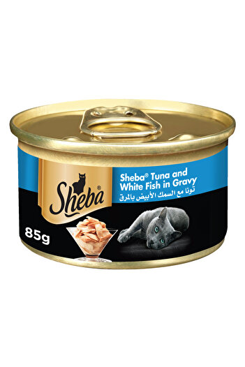 SHEBA Cat Food Tuna & White Fish, 85G