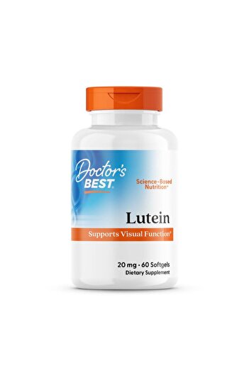 Doctor's Best Lutein, 20 mg, 60 Softgels