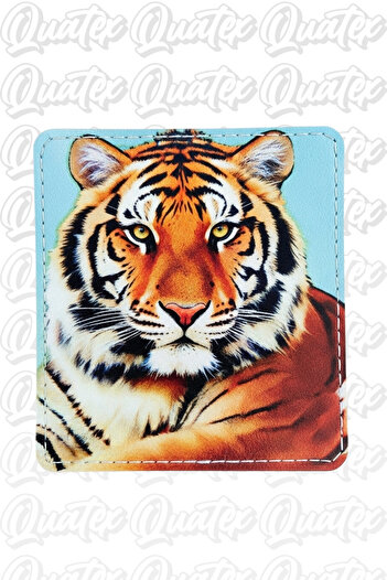 QUATEX Tiger Design Velcro Leather Patch