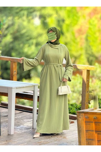 Nissra Ankanoor Envelope Sleeves Knitted Ferace&Dress Anka255103