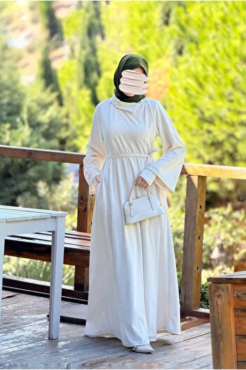Nissra Ankanoor Envelope Sleeves Knitted Ferace&Dress Anka255103