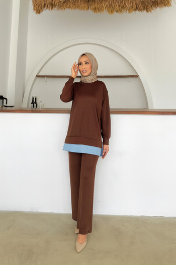 Neşeli Butik Women's Modal Fabric Double Hijab Set Nms074