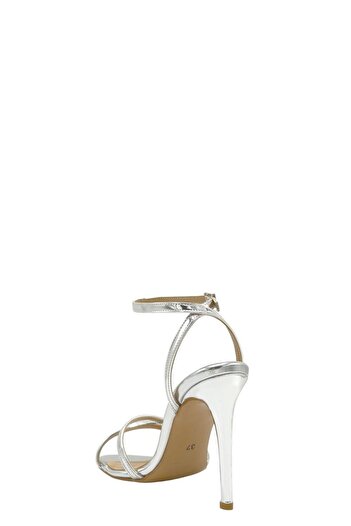 Moulin Shoes Lame Çapraz Bant Topuklu Kadın Ayakkabı