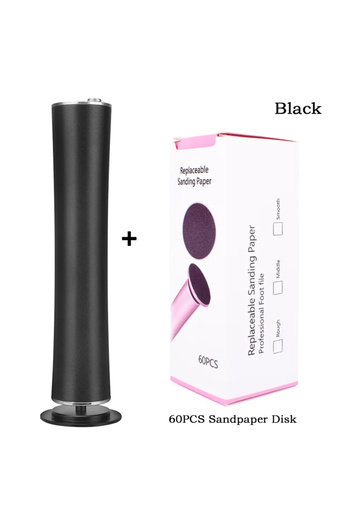 Choice black Callus remover Rechargeable Portable Electric Foot File Pedicure Set Foot exfoliation tool The