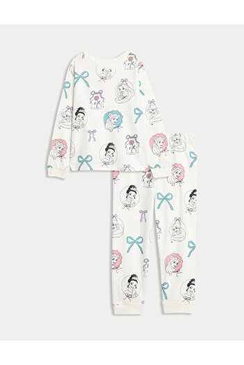 Marks & Spencer Disney Prenses:trade_mark: Saf Pamuklu Pijama Takımı (2–8 Yaş)