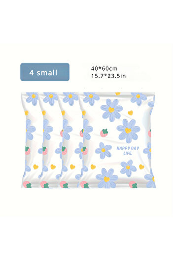 Choice 4pcs 40x60cm 4/6pcs Vacuum Compression Storage Bags, Sealed Storage Containers For Clothes, Blankets