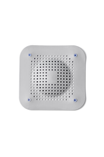 Choice Grey Shower Hair Catcher, Kitchen Sink Drain Protector, Silicone Drain Cover with Suction Cup, Strai