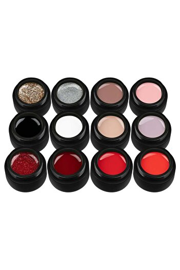 SensoPRO Milano Set of 12 Colored UV Gels VIP TOP Collection,