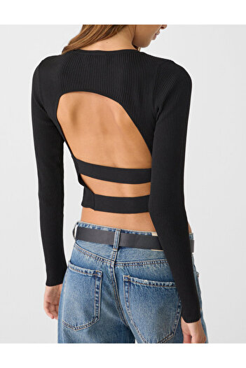 Stradivarius blouse, black