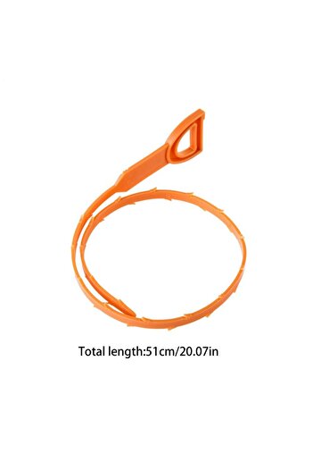 Choice Orange Hair Drain Clog Remover Auger Drain Snake 21 Inch Bathroom Unclogger Opener For Kitchen Catch