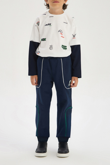 Nebbati Boy Navy Blue Tracksuit Bottom