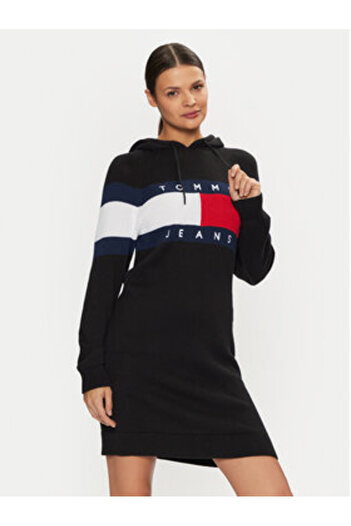Tommy Jeans Women's Knitted Dress DW0DW19470 Black