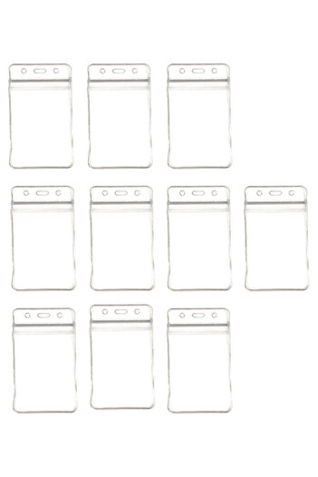 Limmy Pvc Id Badge Holder Name Card Case Card Protector 7X11 cm - 10 Pieces