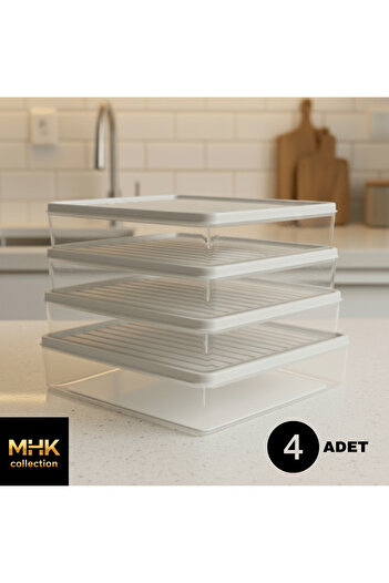 MHK Collection Large Size Storage Container Set with Lid – 2.8 Lt