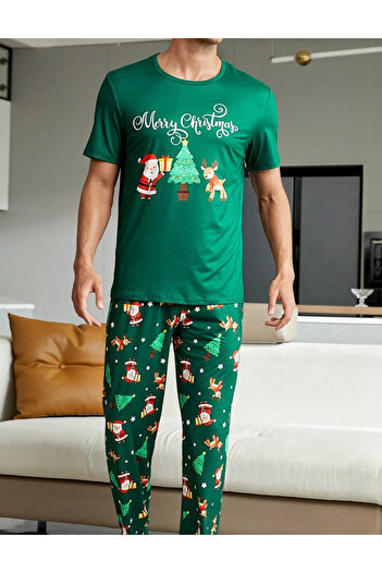 SHEIN pajama set, green