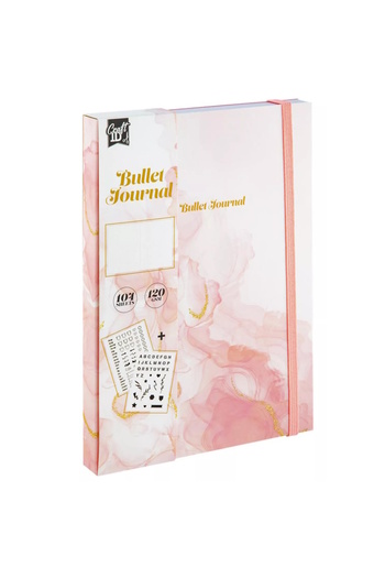 CraftID Bullet line diary 21x15 cm - pink