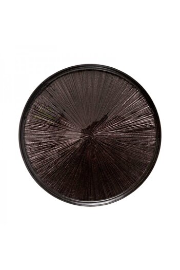 Secret de Gourmet Farfurie de desert din sticlă, Astra Noir, 21 cm