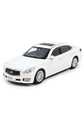 Choice White Paudi 1:64 Scale Model Cars Infiniti Q70L 2018 1/64 Alloy Diecast Miniature Vehicles Model Adu