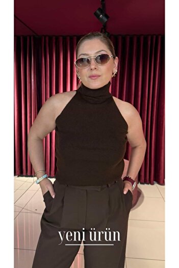 Serpirella Butik Turtleneck Sleeveless Sweater