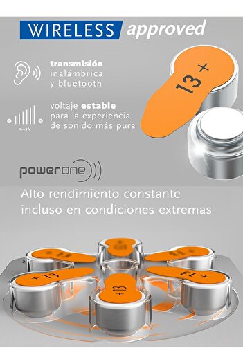 Varta Original German Power One High-Level Hearing Aid Batteries 1.45V 60 Batteries