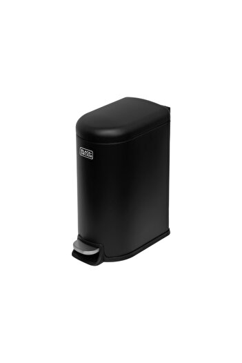 Black&Decker D-Shaped Slim Line Pedal Trash Bin 10 Liter