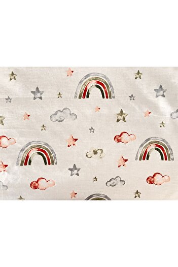 ATELIER ALEDA Baby blanket, rainbow print, cotton/minky, Atelier Aleda, 75x95 cm
