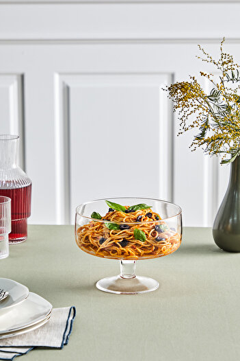 Glamis Selen Concept Noa Model Footed Glass Salad and Presentation Bowl