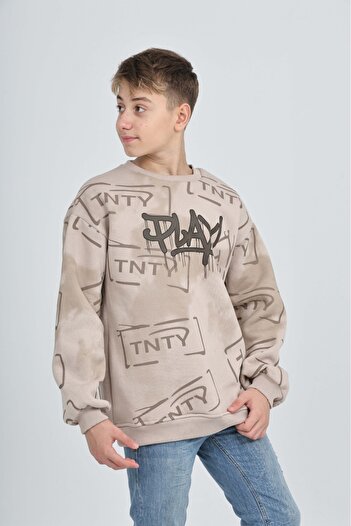 Toontoy Boy's Play Printed Sweatshirt
