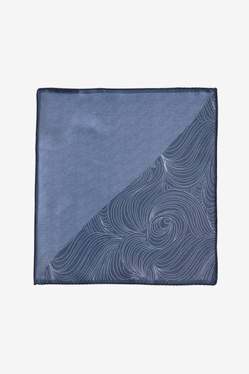 ALTINYILDIZ CLASSICS Men's Navy Blue Patterned Handkerchief
