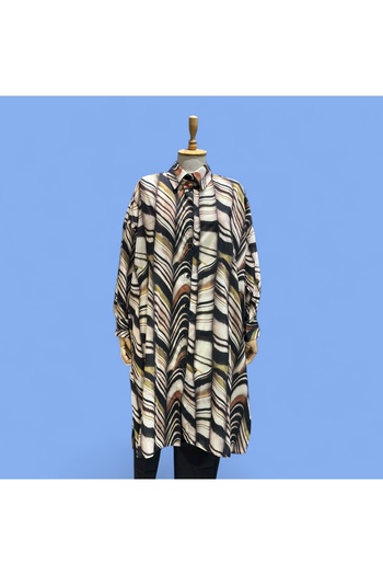 BUTİK SEPETİN Patterned Long Shirt