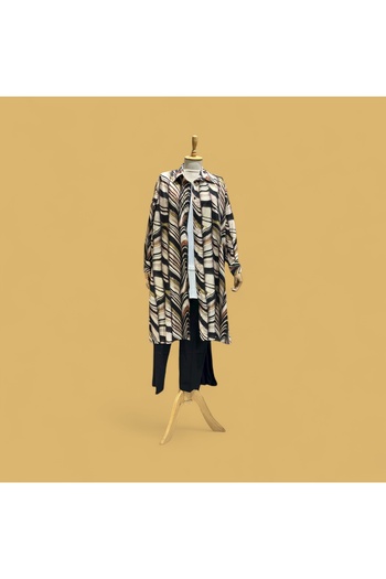 BUTİK SEPETİN Patterned Long Shirt