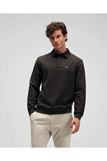 Ellesse Men's Khaki Polo Neck Sweatshirt Em607-Kh