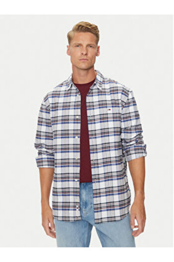Tommy Jeans Men's Shirt DM0DM19648 Beige