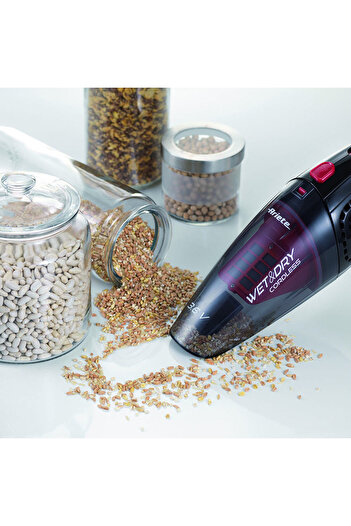 ARIETE Handheld vacuum WET&DRY CORDLESS 2474/00,400ml,1200mAh/3.6V, 12min, Washable filter,Black/Red