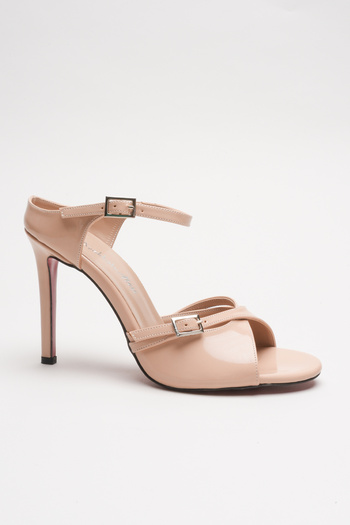 Ayakkabı Ateşi Women's Double Strap Design Heeled Shoes Liona