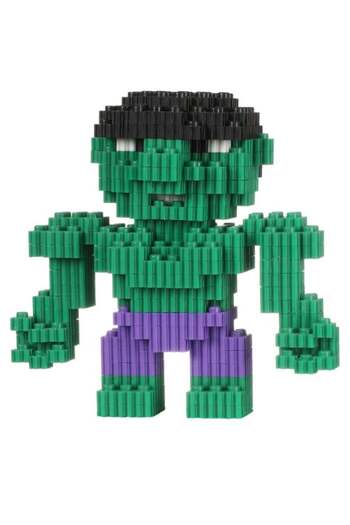 Generic LELE BROTHER 682-Piece Marvel Hulk Cartoon Bricks Set, Mini 3D Puzzles Cartoon Figures Building Bric