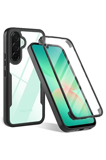 FİL Protective Case for Samsung Galaxy A26 5G + Screen Protector, P50, Lexgard, Deep Dark