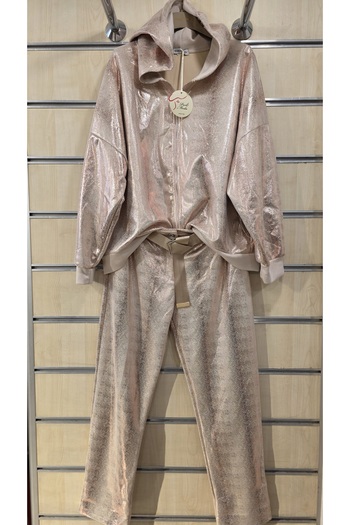 Park Moda 2-Piece Lower Upper Shiny Set