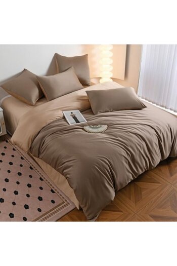 Casa de Vis Double Bed Linen Set, 6 Pieces, Satin, 240 x 245 cm, Uni,