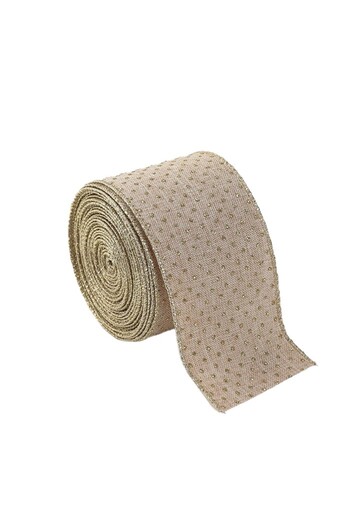 Flippy Christmas Ribbon for Tree Decoration, Flippy, 200 x 6.3 m, Khaki