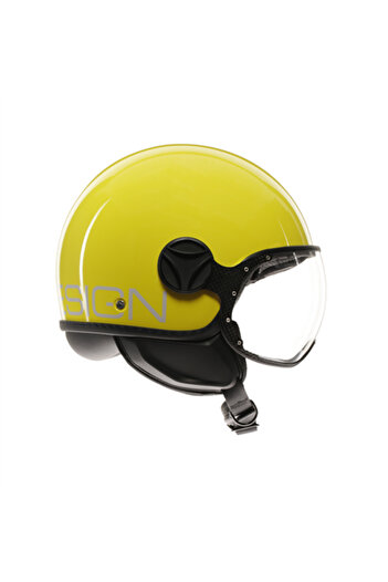 Momo Design MOMO KASK/ FGTR CLASSIC CANDY YELLOW WHITE