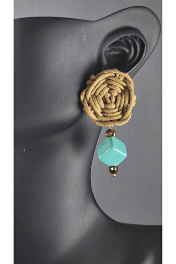 birtarz Special Design Turquoise Stone Earrings