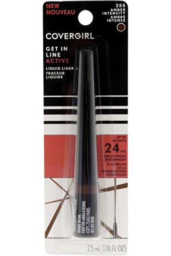 covergirl Get In Line Active Eyeliner, Amber Intensity, 0.36 oz – Long-Wear, Sweat-Resistant Formula