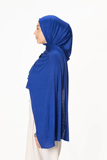 Perfectory Soft Stretch Jersey Hijabs, Effortless Style and Comfort, Curated Collection (Royal Blue)