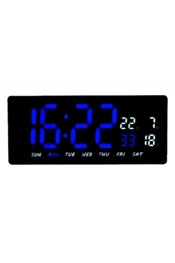 FİL Ceas Digital LED JH-3604, Alarmă, Temperatură, Albastru-Alb