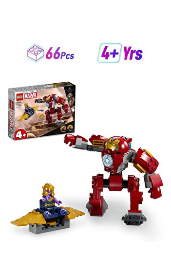 LEGO Marvel Iron Man Hulkbuster Vs. Thanos Building Toy Set; Super Hero Battle Action; Character Sit