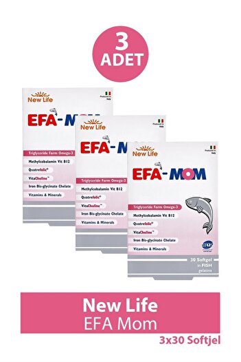 New Life Efa Mom 30 Capsules 3 Pieces