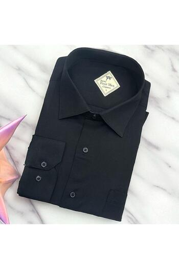 GÖMLEK GALERİSİ Classic Wide Cut Straight Long Sleeve Men's Shirt