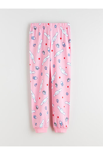 LC Waikiki Mavi Bisiklet Yaka Cinnamoroll Baskılı Kız Çocuk Pijama Takımı